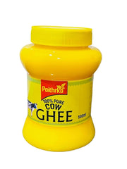 Pure Cow Ghee By Paithrka | Rich Source Of Vitamin A, D & Protein Fiber Pure Desi Cow Ghee Makes Skin Healthy And Smooth | (500ml) 16.9 Ounce | Jar Pack