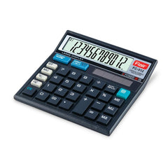 Flair Pierre Cardin Electronic Desktop Calculator - FC 512 | 12 Digits Large LCD Display, 112 Steps Check & Correct