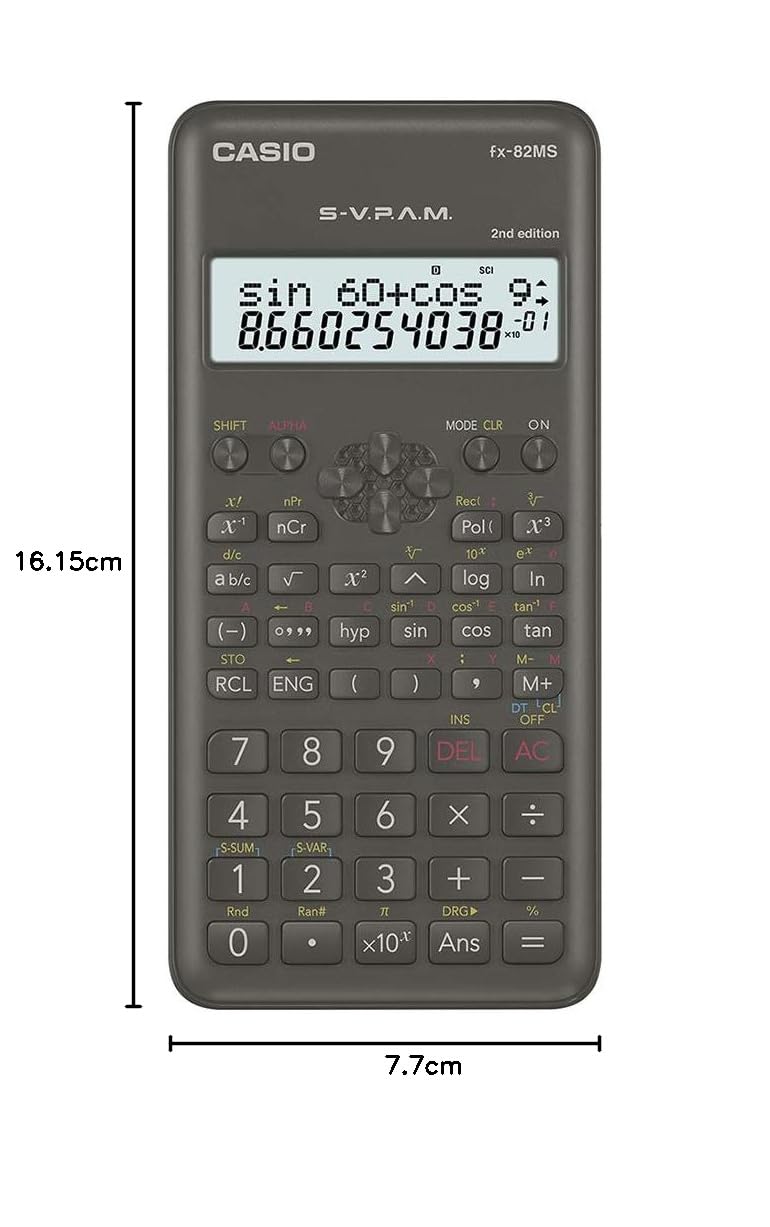 Casio FX-991ES Plus-2nd Edition Scientific Calculator & Casio FX-82MS 2nd Gen Scientific Calculator