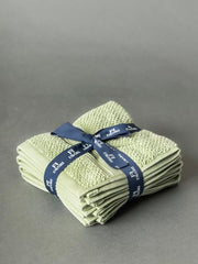 Favori Soft 100% Cotton Face Towel 450 Gsm | Terry Thick Quick Dry & Skin-Friendly Wash Cloth For Men & Women (Sage Green) - Set Of 4