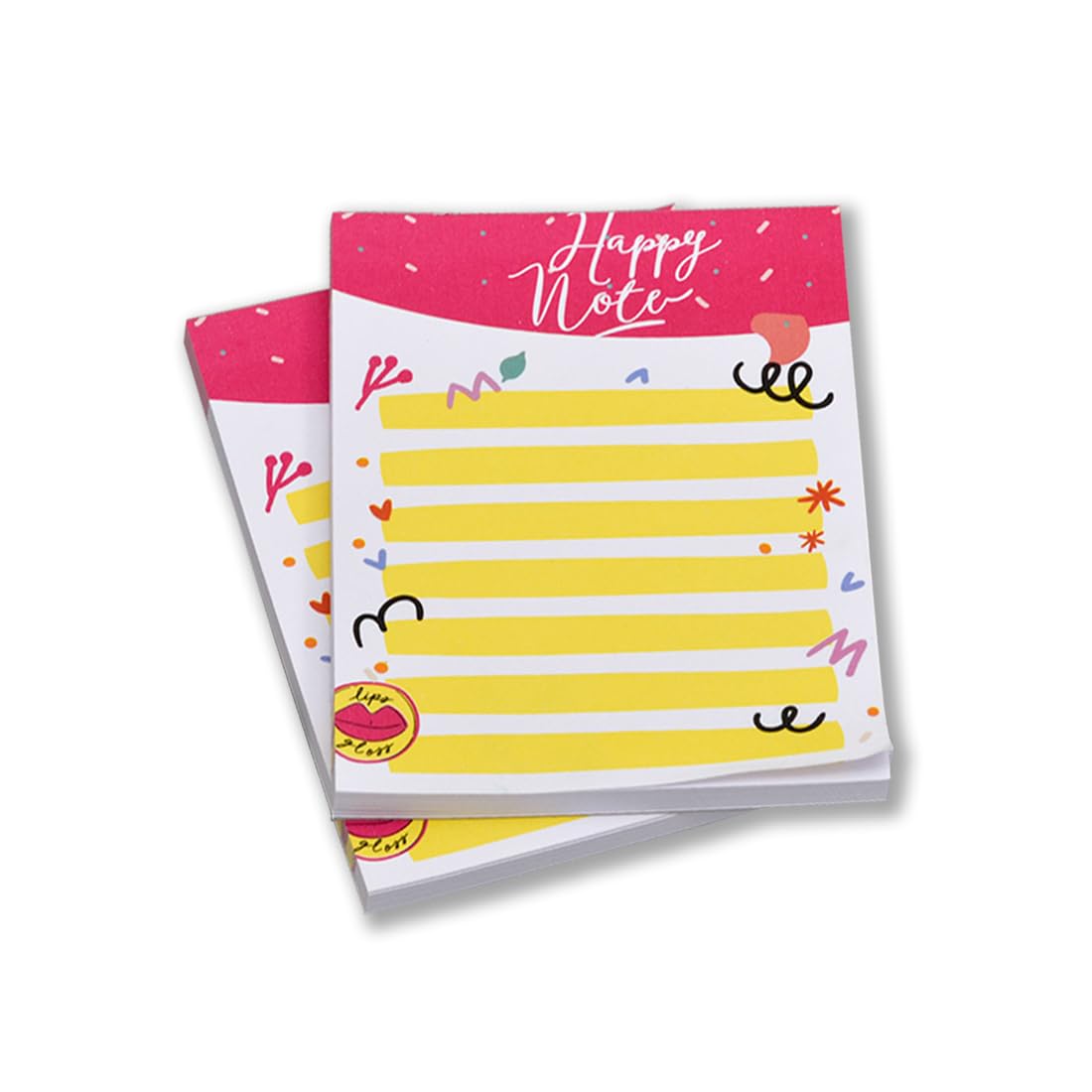 Daily To Do List Notepad, 50 Tear-Off Sheets, For Boys & Girls, (Yellow & Pink) Pack Of 4