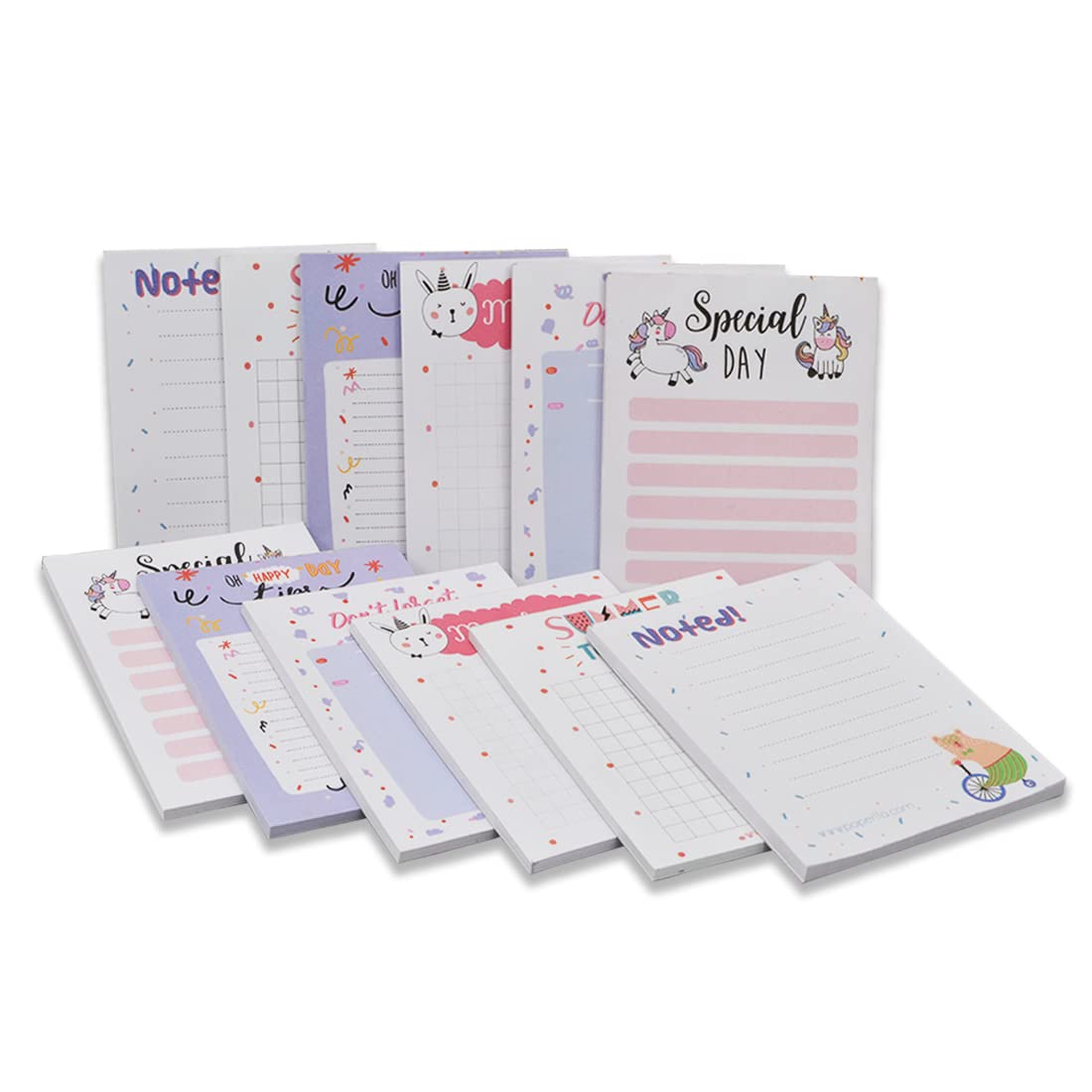 Writing Pads, Shopping List, Bucket List Best For Pocket, Wallet | Purse Gift For Him, Set Of 12