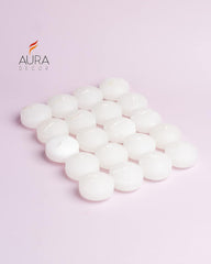 WHITE COLOUR NUGGETS FLOATING CANDLES SET OF 20 | PERFECT FOR ROMANTIC CANDLES