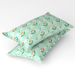1 Double Bedsheet With 2 Matching Pillow Covers - 90 X 90 Inches, Sea Green | Soft Brushed - Breathable & Wrinkle Free | Natural Fiber, Pure Cotton Bedsheet