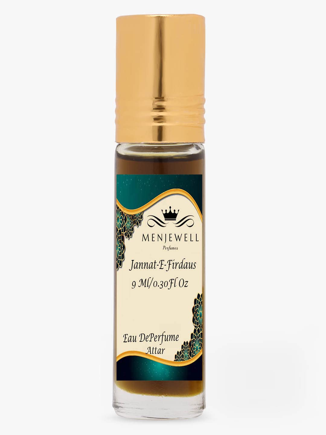 Menjewell Jannat-E-Firdaus Eau De Perfume Attar 9ml 0.3 Fl.oz. Unisex Fragrance | Long Lasting | Luxury Fragrance