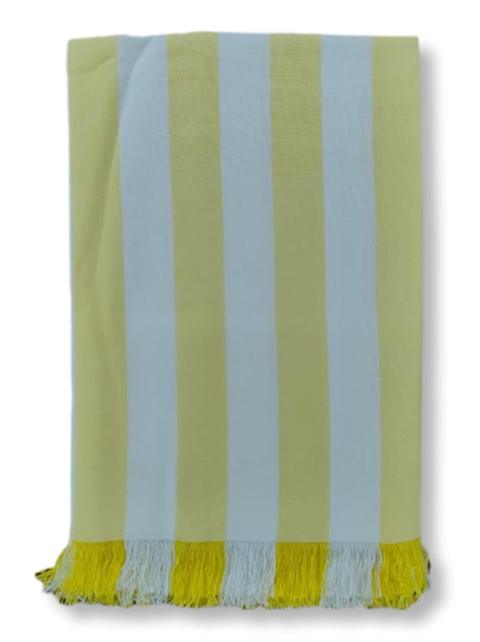 Gokak 100% Bamboo Bath Towels 300 Gsm | Ultra Soft, High Absorbent & Quick Dry Towels (Yellow & White)