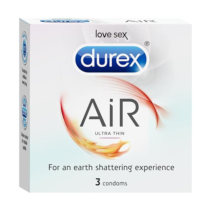 Durex Air Condoms For Men | Ultra Thin Condom,3s