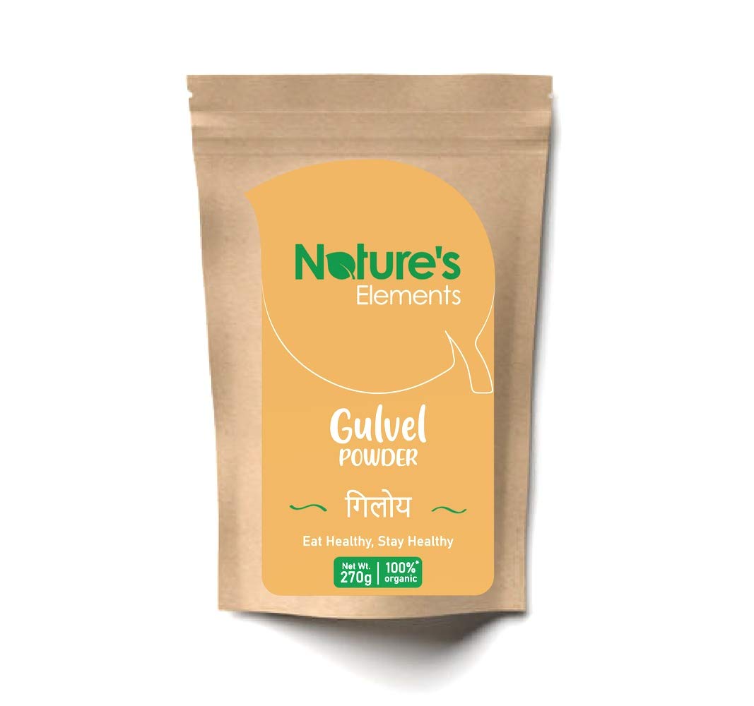 Nature's Elements Gulvel Giloy Powder Guduchi Tinospora Cordifola Helps Boost Immunity, Classical Medicine Is An Ultimate Answer To All Health Anomalies | 270gm 0.5lbs