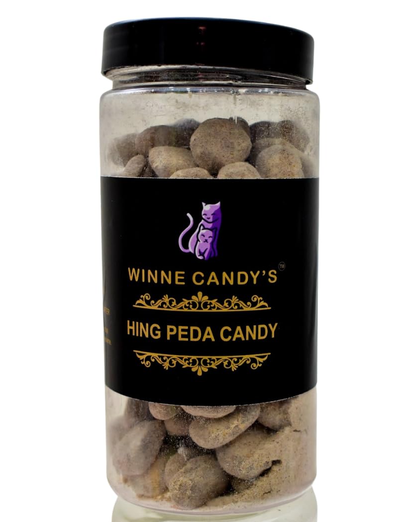 Winne Candy'S Hing Peda Candy 250gm, | Authentic Indian Digestive Candy | Jar Pack