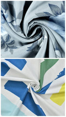 100% Cotton 2 Bedsheet For Single Bed With 2 King Size Pillow Covers Soft | 60 X 90 Inches, Multicolor, Grey & Blue - Soft & Smooth To The Touch