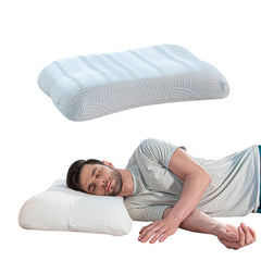 Cervical Orthopedic Memory Foam Pillow, Wave Designed, Bed Pillow For Sleeping - Big Size - 26.5 L X 15.5 W X 4.5 H Inch | Neck Support, Back Pain Relief, For All Sleeping Positions