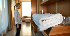 Veahome Eligent Cotton Bath Towels 500 Gsm | Soft & Quick Dry Highly Absorbent, Lightweight & Durable Bath Towel (White)