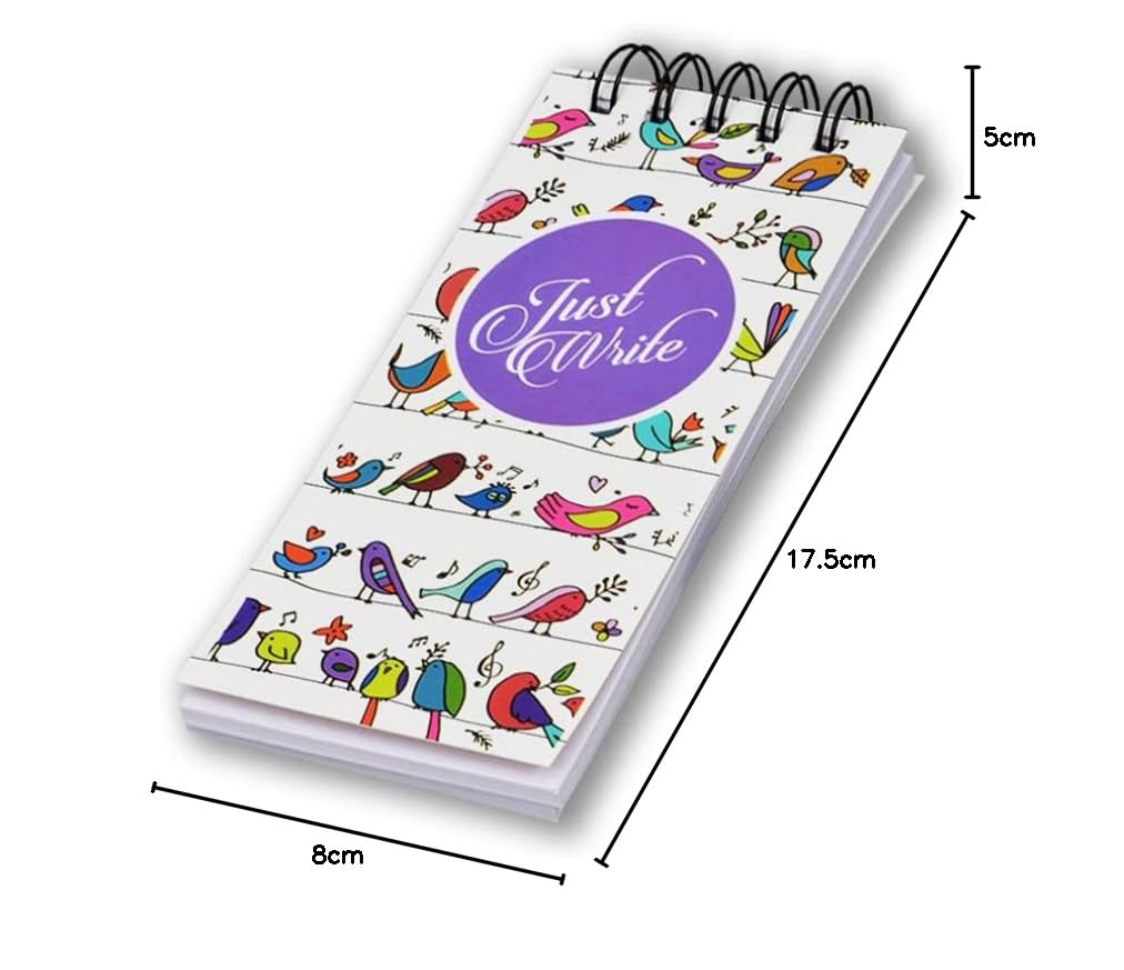 Premium Pocket Notepad, 100 Pages, Unruled, Notebook For Office Going Men & Women, Pack Of 5