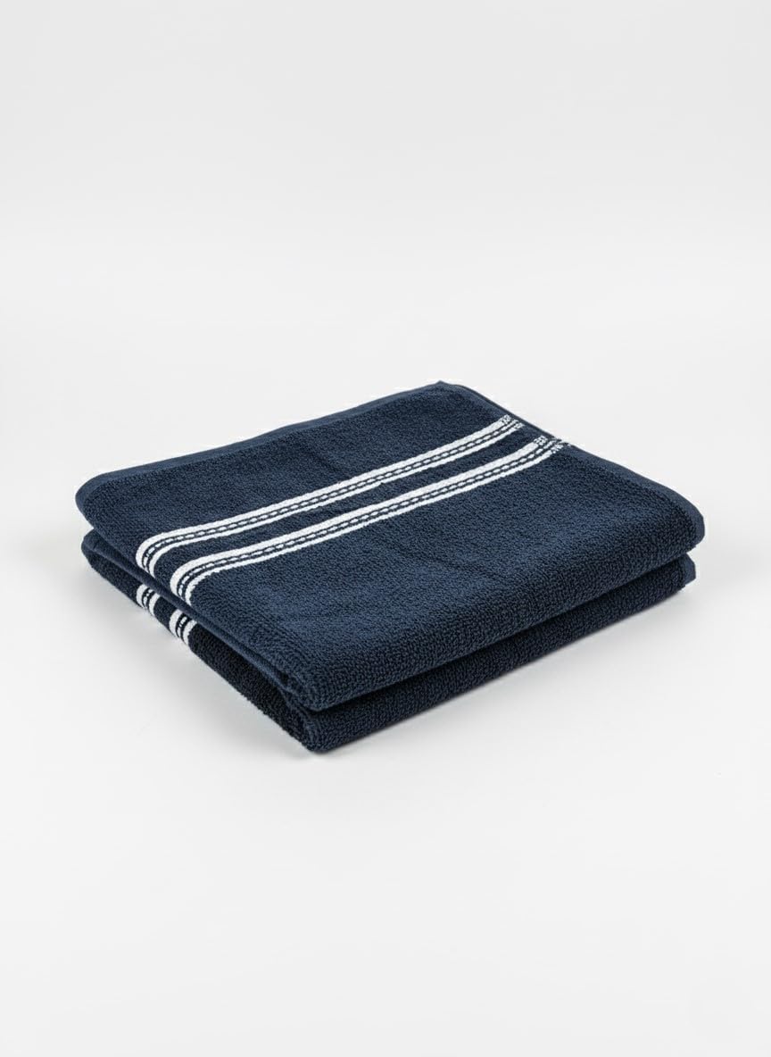 Lavone Premium Cotton Bath Towels 450 Gsm (Navy Blue) - Pack Of 1
