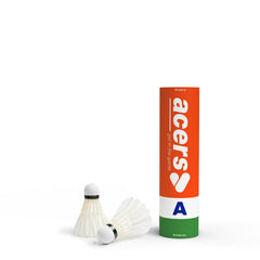 Acers A Grade White Feather Badminton Shuttlecock | Pack Of 5 , White | Proudly Crafted In India