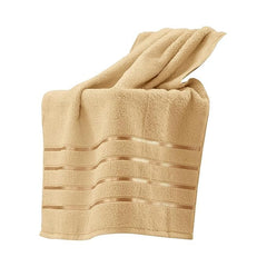 Hanorix 100% Cotton Large Size Bath Towel 900 Gsm | Soft Bath Towel For Men & Women Ultra Absorbent Cotton Towel Soft & Absorbent Towel (Golden) - Pack Of 2