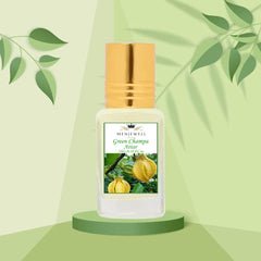 Menjewell Green Champa Attar Perfume 3ml 0.1 Fl.oz. | Long Lasting | Unisex Fragrance | Non Alcoholic