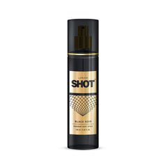 Layer'r Shot Black Noir 135ml 4.56 Fl.oz.  Long Lasting Fragrance Body Spray For Men  | Perfect For Partywear & Officewear