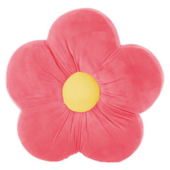 Polyester Flower Shaped Pillow, Decorative Floor Cushion, Peach - 16 X 16 Inch | Furniture Cushion, Washable, For Kids Room & Living Room, Bed Room | Flower Floor Cushion - Pack Of 1