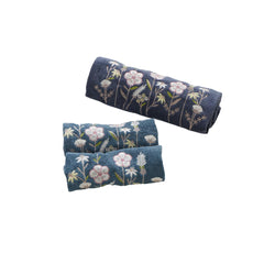Prayasa Bath & Hand Towel 900 Gsm - Blue Serenity Collection (Set Of 3)