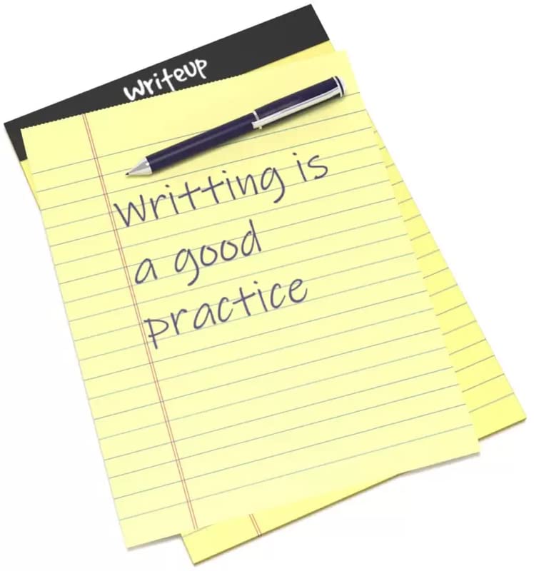 Writeup Pad For Office, Notes Writing, Premium, A5 Paper Ruled Note Pad 100 Pages (Yellow) 6pcs