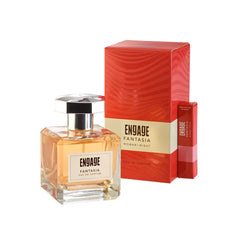 Engage Fantasia Eau De Parfum For Women 100ml 3.4 Fl.oz. , Long Lasting Perfume , Floral & Spicy Fragrance Scent , For Night Occasions , Gifts For Women , Free Tester With Pack