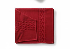 OpalBridge Exim Luxury 100% Cotton Terry Bath & Hand Towel 700 Gsm | 100% Soft & Absorbent Cotton Towel (Cherry Red)