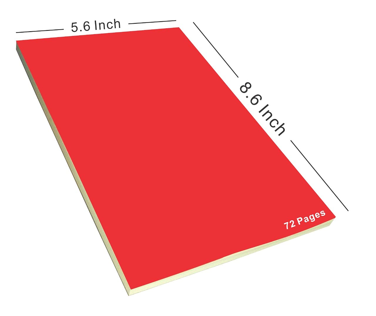 Notepad For Office, Writing Pad (Red, 5x7.6) Reliable Everyday Writing Notepad, Pack Of 1