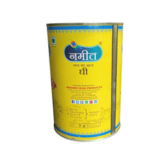 Natural Desi Cow Ghee By Nameet | Rich In Nutrients & Healthy Desi Cow Ghee For Enhance Any Dish | (1 Litr) 33.8 Ounce | Tin Pack