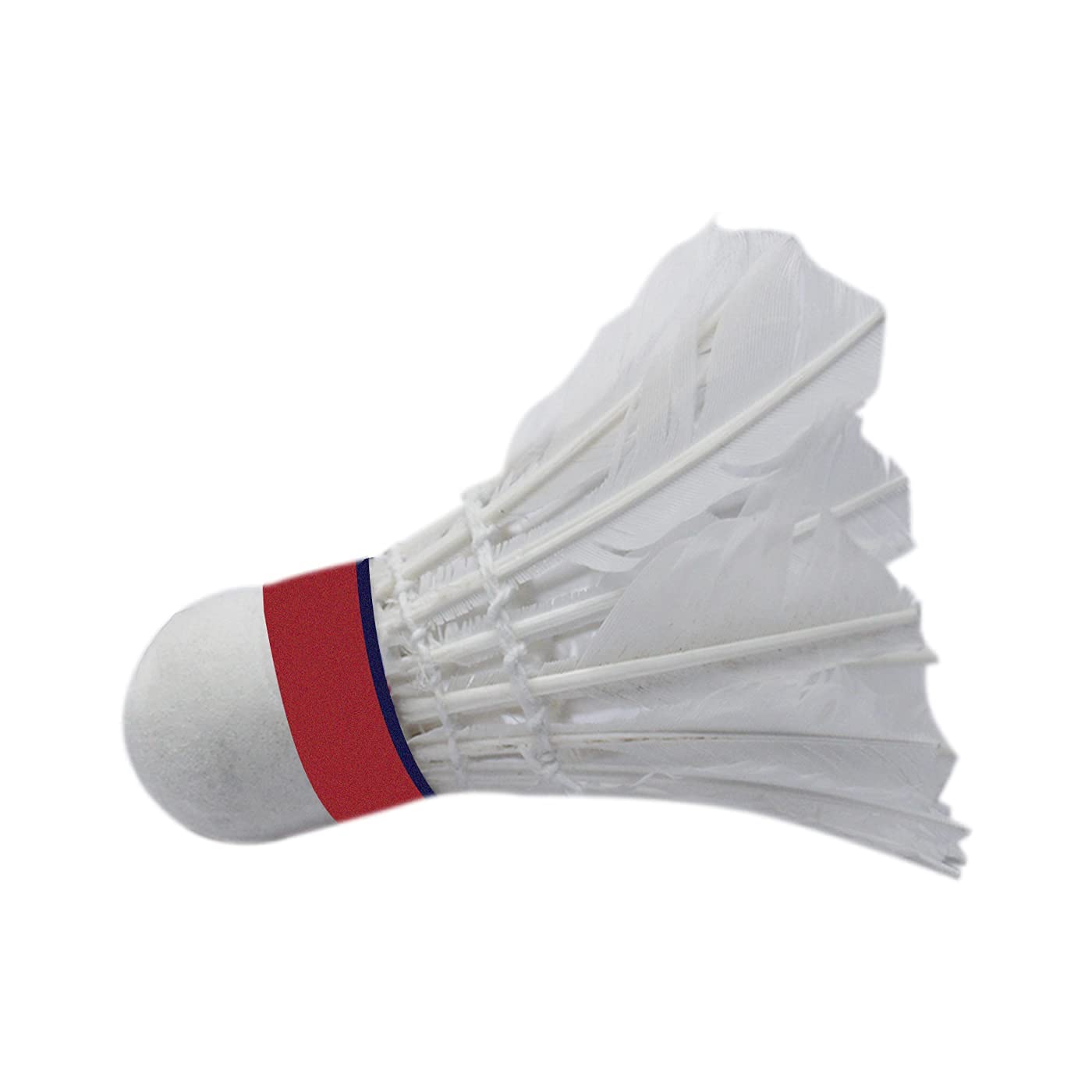 Verbier Set Of 10 Pcs White Feather Badminton Shuttlecocks For Sports Play , Perfect For Competition
