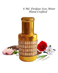 Menjewell Firdaus S115 Attar Perfume 6ml 0.2 Fl.oz. Unisex Fragrance | Non Alcoholic | Long Lasting Luxury Scent