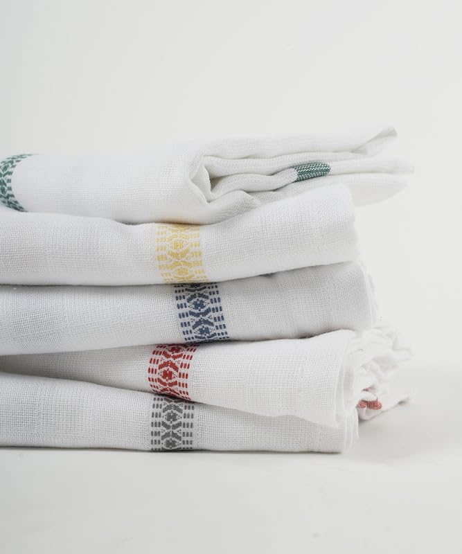 Thirsty Towel By Doctor Towels 1500 Gsm | Double Cloth Cotton Bath Towel Quick Dry, Super Soft, High Absorbent | Red, Blue, Yellow, Green & Grey (Pack Of 5)