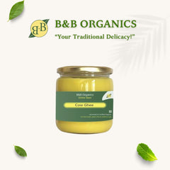 Premium A2 Desi Cow Ghee By B&B Organics | Rich In Nutrients & Delicious Healthy Desi Cow Ghee Strengthens Your Bones | (100ml) 3.3 Ounce | Jar Pack