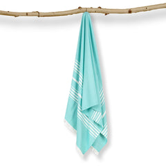 Mush 100% Bamboo Bath Towel 280 Gsm | Ultra Soft, Absorbent, Light Weight, & Quick Dry Large Turkish Towel For Bath, Travel, Gym, Beach, Pool & Yoga (Turquoise Blue) 250 Tc