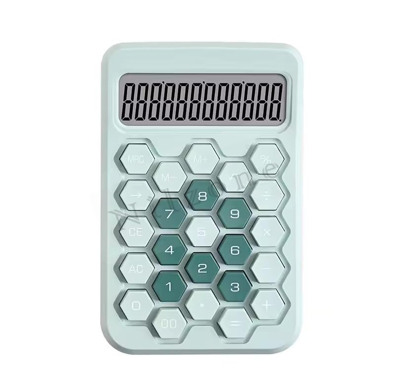 Nilzone Mechanical Switch Calculator Cute 12 Digit Large LCD Display And Buttons, Calculator With Large LCD Display Great For Everyday Life And Basic Office Work (Calculator-1)