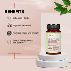 Jiva Ashwagandha Tablet 100% Ayurvedic Formulation Boosts Immunity & Energy Level, Strengthens Nervous System, Reduces Stress & Anxiety | 120 Tablets 200gm 0.4lbs Each Pack Of 3