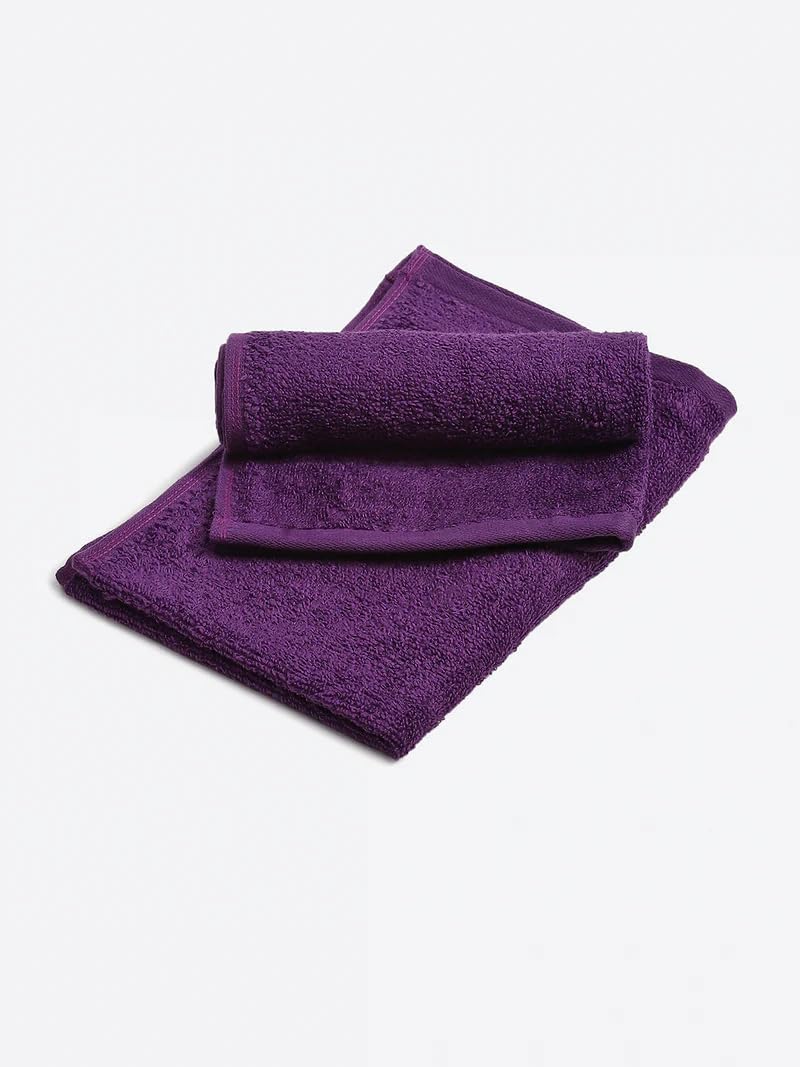 Lavone Premium 100% Cotton Hand Towel 500 Gsm | Ultra Soft, & Highly Absorbent, Quick Dry Luxurious Towels (Dark Purple)