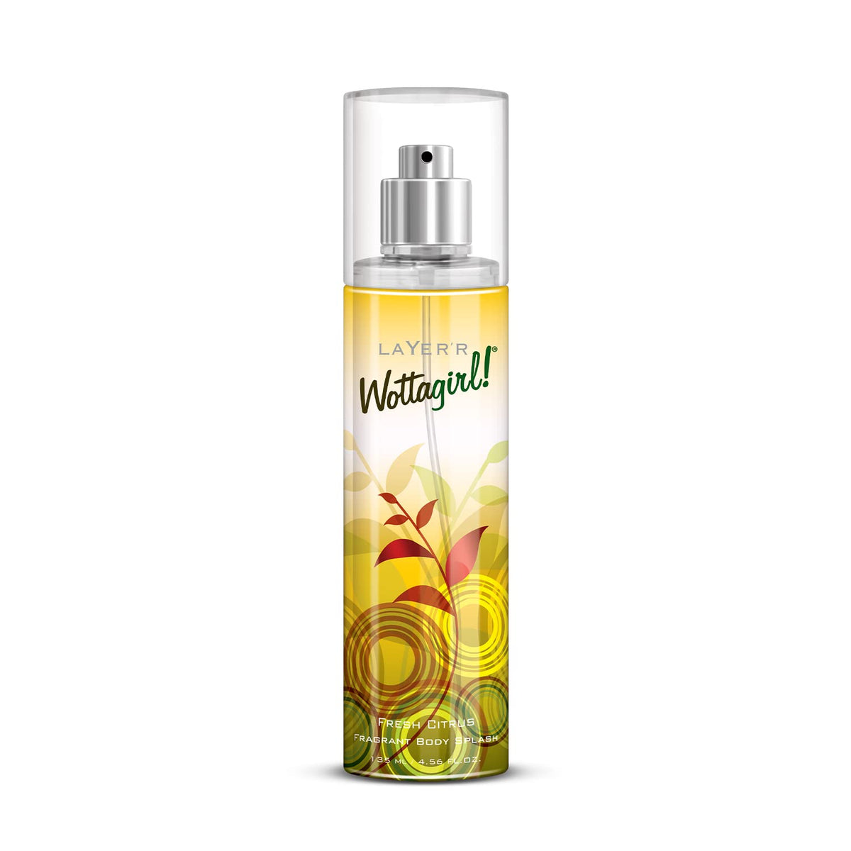 Layer'r Wottagirl Fresh Citrus Fragrant Body Splash For Women 135ml 4.56 Fl.oz. | Ideal For Daily Wear