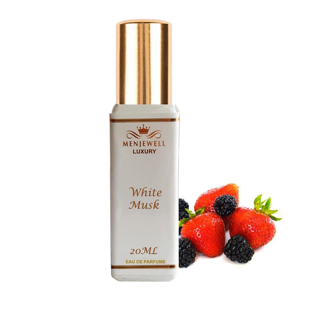 Menjewell Luxury White Musk Eau De Parfum 20ml 0.6 Fl.oz. Men Fragrance | Long Lasting