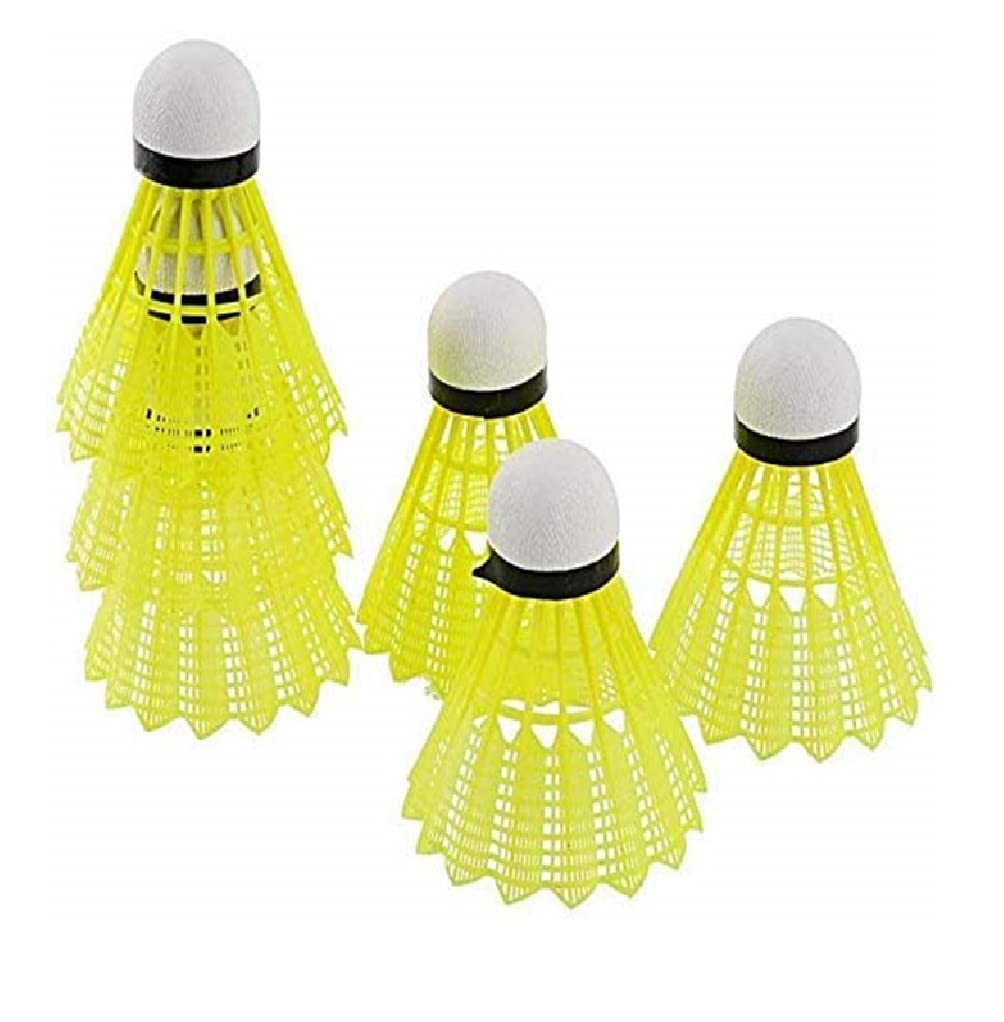 Spanco Badminton Shuttlecocks Pack Of 6 , Stable And Sturdy High Speed Badminton Shuttles , Training Shuttlecock For Indoor And Outdoor Sports
