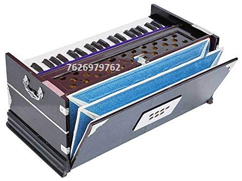 Musical Instrument Harmonium With Carry Bag - 7 Stopper, 39 Keys, Double Bellow, 2 Reeds (Bass+ Male) | Handmade Instrument