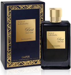 Emper Best Dark Oud Eau De Parfum 100ml 3.4 Fl.oz. | Long Lasting Fragrance For Unisex | Perfect For Dailyuse