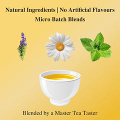 San-Cha Stress Relief Herbal Tea - 25 Biodegradable Herbal Tea Bags | Calms The Mind & Reduces Anxiety - Zero Caffeine, Environment Friendly