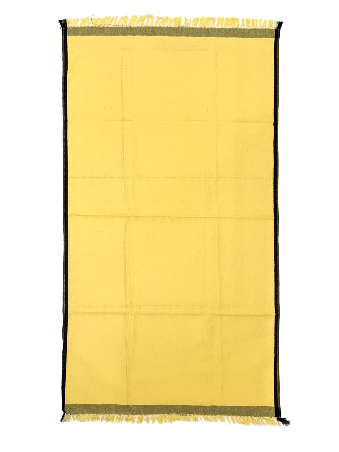 Athom Living Premium Cotton Light Weight Quick-Dry High Absorbent Cotton Bath Towel 250 Gsm, | Waffle Yellow (Pack Of 1)