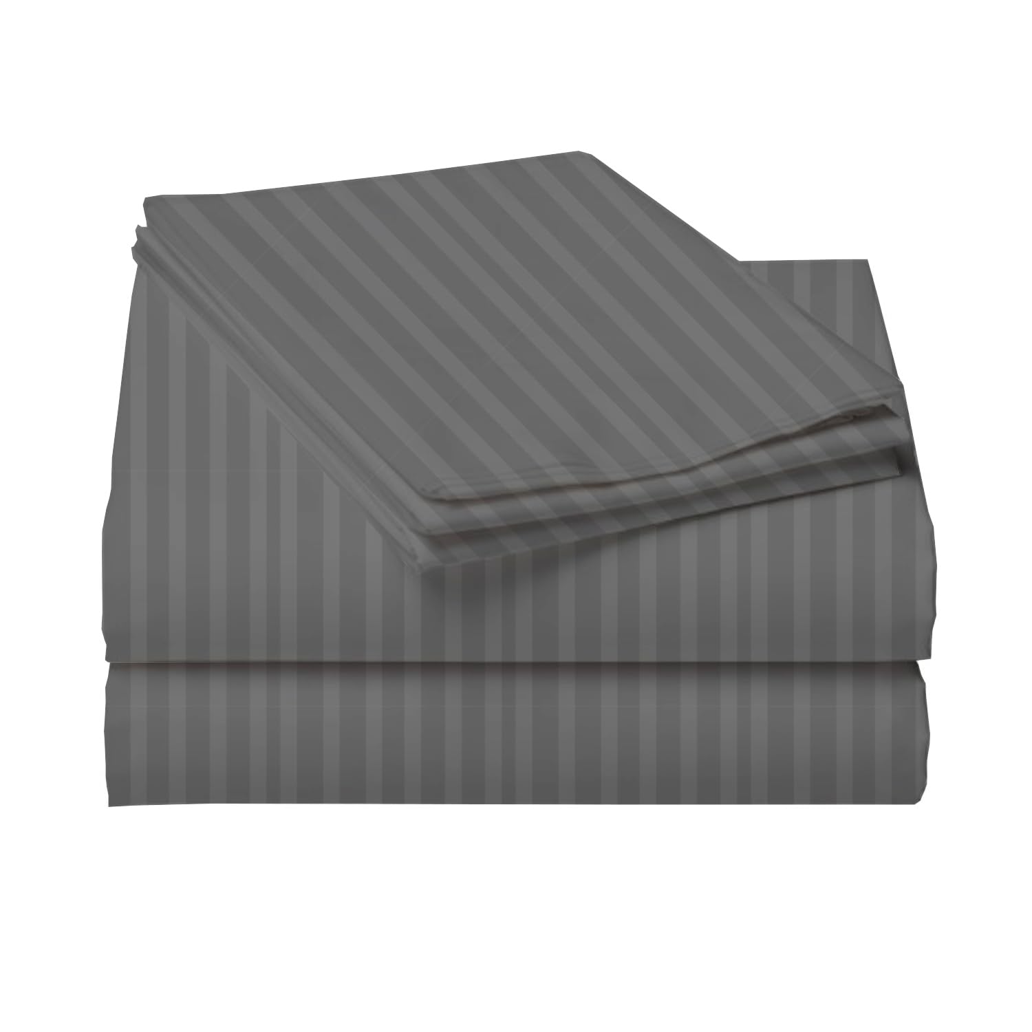 1 Double Bedsheet With 2 Matching Pillow Cover - 90 X 90 Inches, Grey | Comfort Fabric Bedsheet Home, Hotel & Guest House