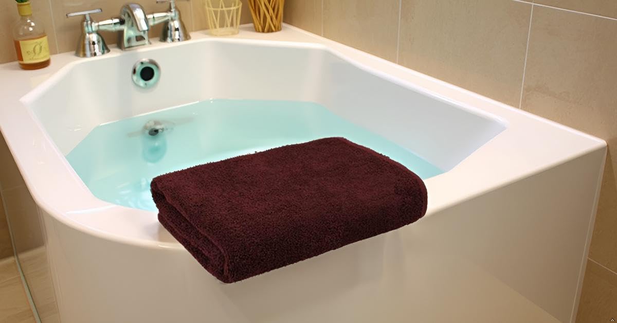 Terry'S Soft 100% Cotton Bath Towels 500 Gsm | Large Size Luxury Bath Towel Soft & Absorbent Bath Towel For Men & Women (Maroon)