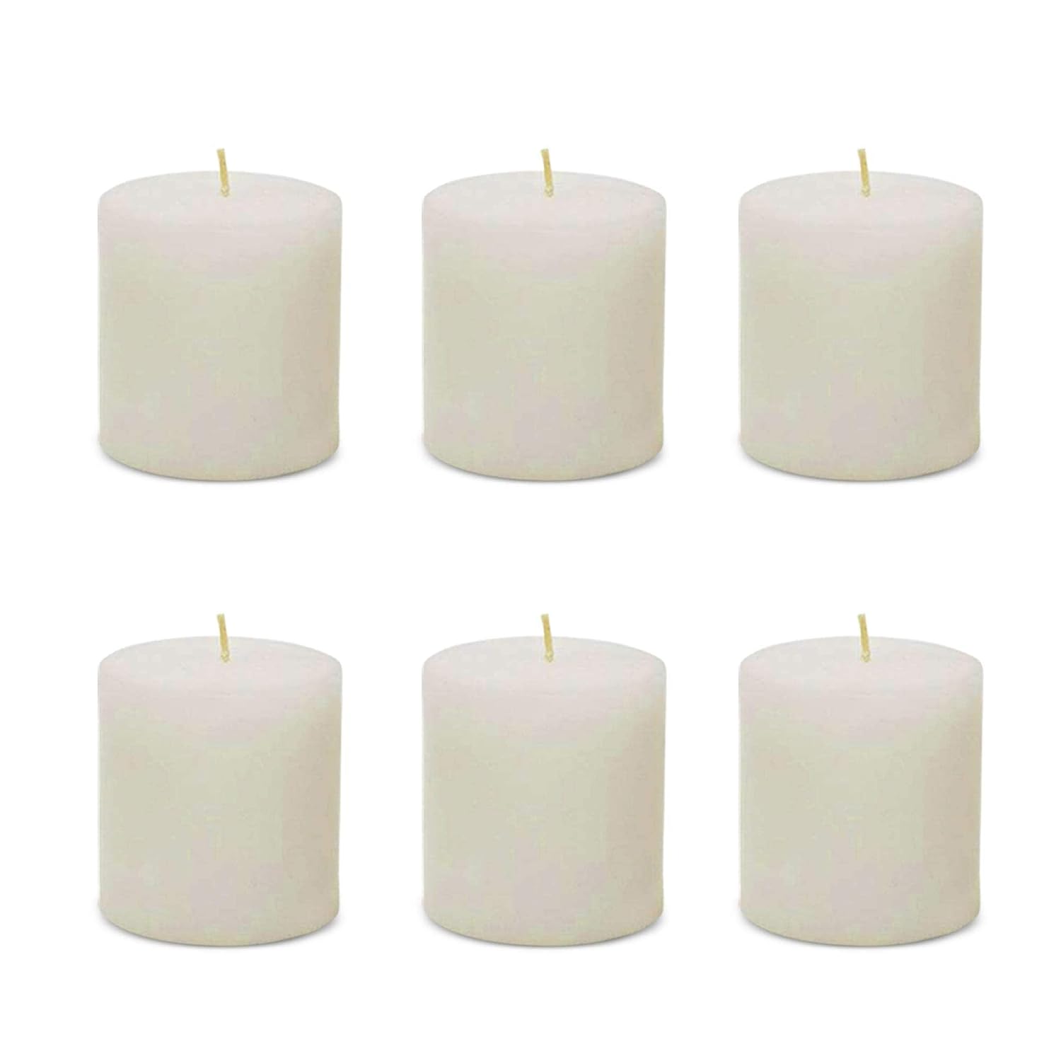 PILLAR CANDLE | PARAFFIN WAX CANDLE PACK OF 6 | BURNING TIME 30 HOURS