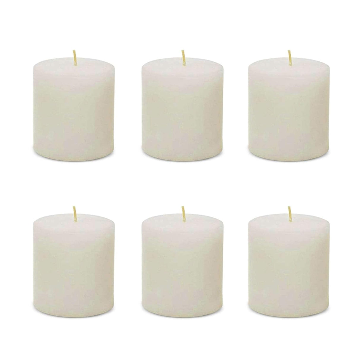 PARAFFIN WAX UNSCENTED PILLAR CANDLE SET OF 6 BEST CHRISTMAS CANDLES FOR DECOR