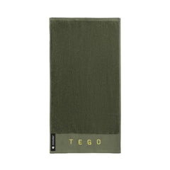 Tego Cotton Performance Sports Towel 100 Gsm - Gym, Work Out, Fitness Towel (Camo Green & Flash Orange)