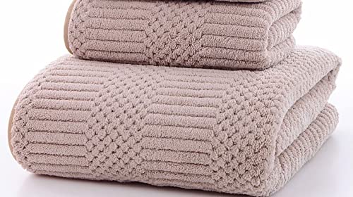 Homecloud Ultra Soft Bath & Face Towel Set 300 Gsm | 3x Softer Than Cotton Towels | Highly Absorbent & Ultra Fast Dry | Set Of 2 (Leopard Brown)